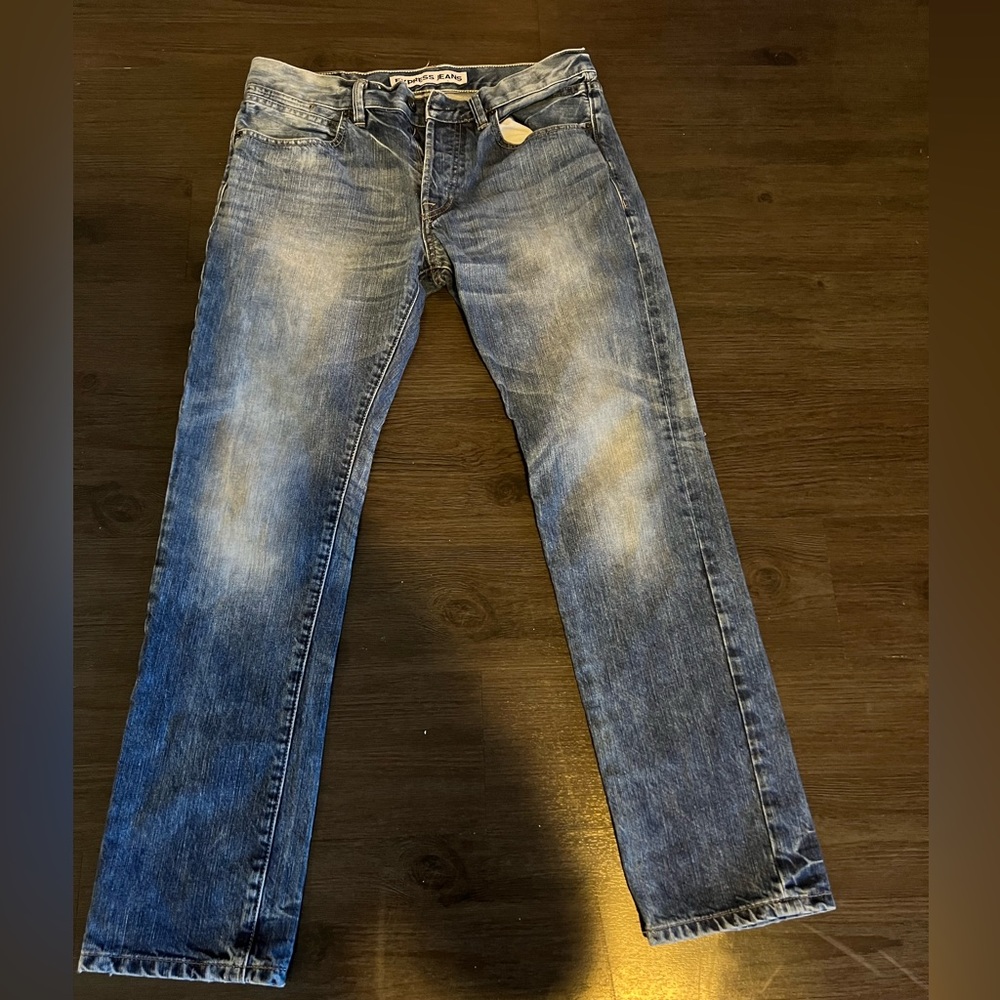 Express Rocco Skinny Jeans - Medium Wash